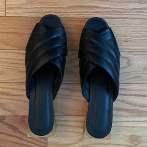 Beklina Matisse Criss-cross Platform Slide Black - Size 11.5